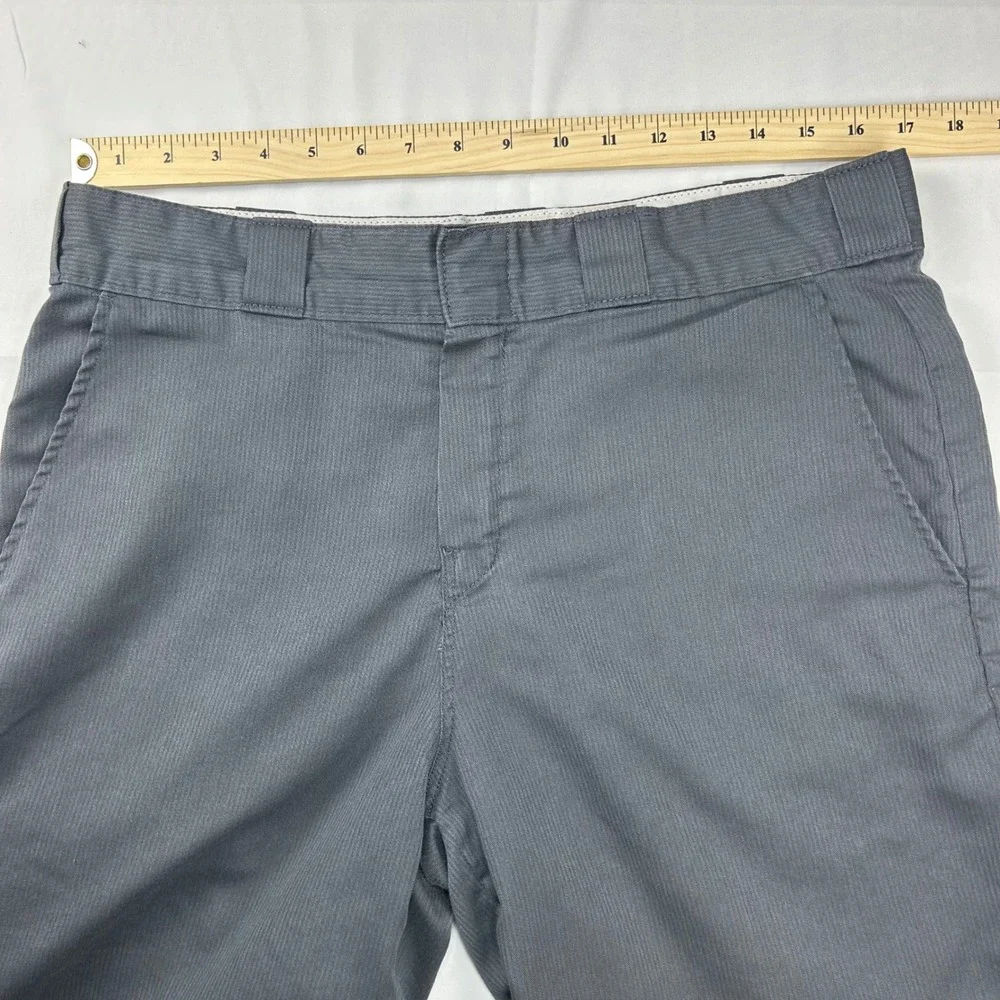 Dickies Regular Fit Work Shorts Charcoal‎ Gray Mens 34 WR981CH Twill Flat Front